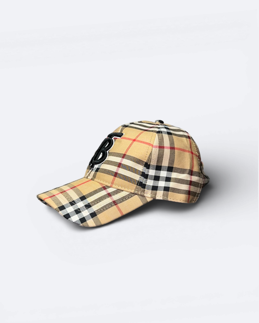 Burberry – kšiltovka s monogramem – béžová