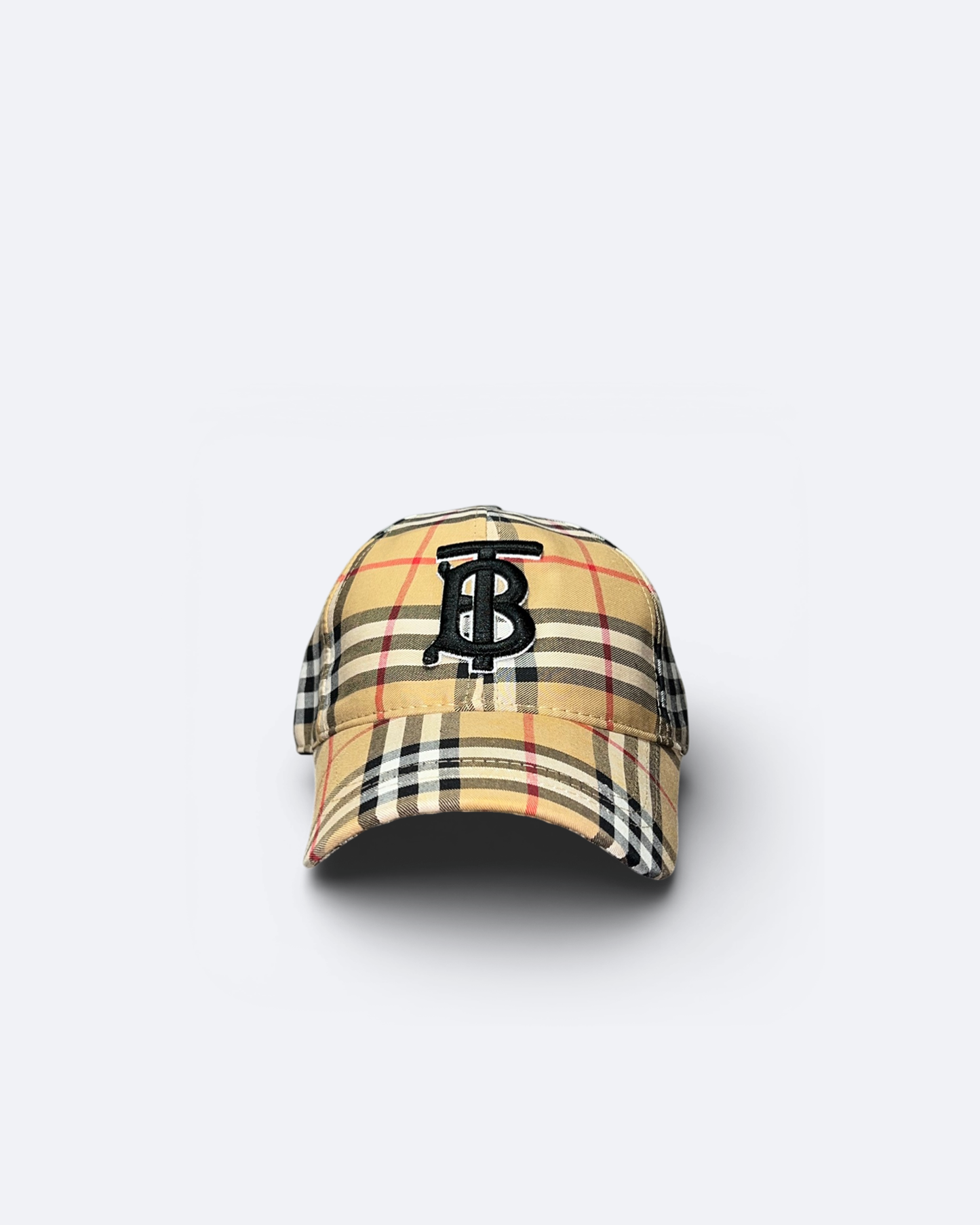 Burberry – kšiltovka s monogramem – béžová