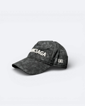 Balenciaga - Kšiltovka Distressed Logotype - černá/bílá