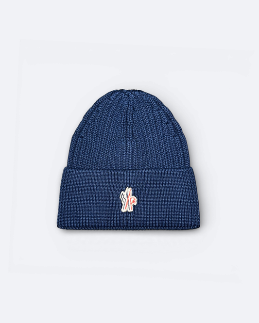 Moncler - Logo Beanie - Tmavě modrá