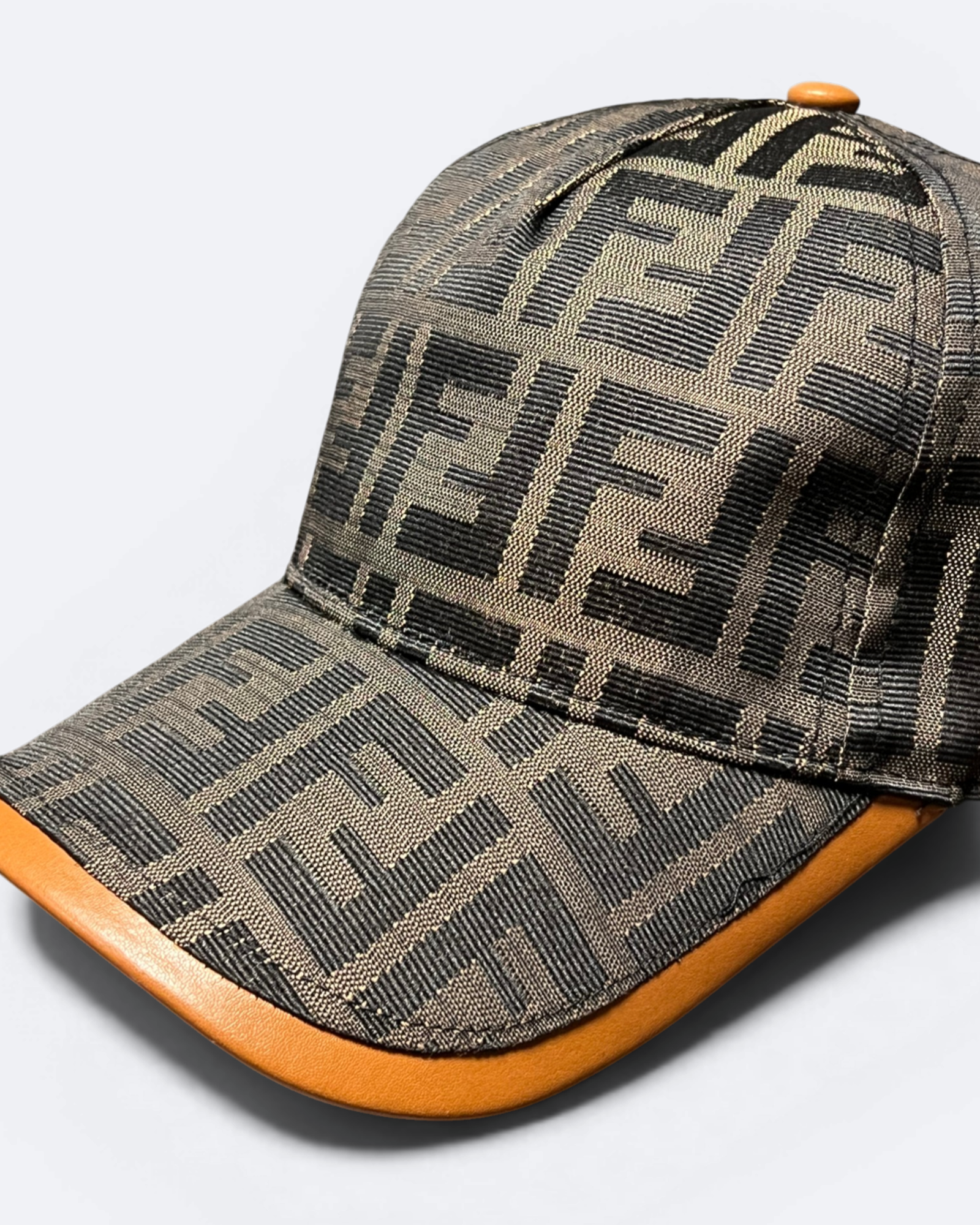 Fendi – Kšiltovka se vzorem FF – Hnědá