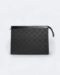 Louis Vuitton – Reliéfní psaníčko se vzorem LV – Černé