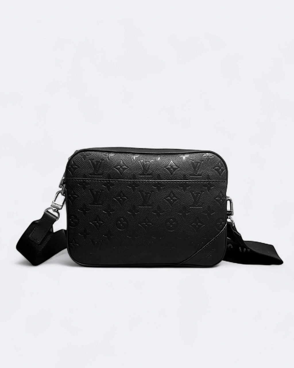 Louis Vuitton – Kožené kabelky Duo s vyraženým monogramem LV – černé