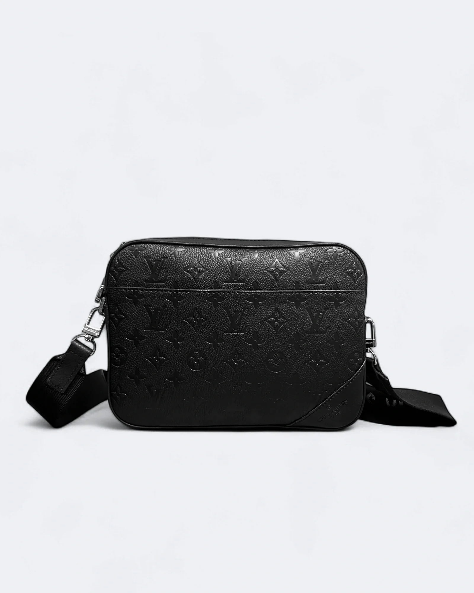 Louis Vuitton – Kožené kabelky Duo s vyraženým monogramem LV – černé