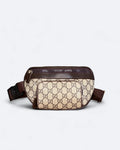 Gucci - crossbody kabelka GG Canvas - béžová/hnědá