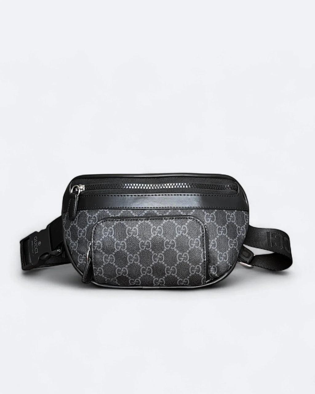 Gucci – plátěná crossbody taška GG – černá