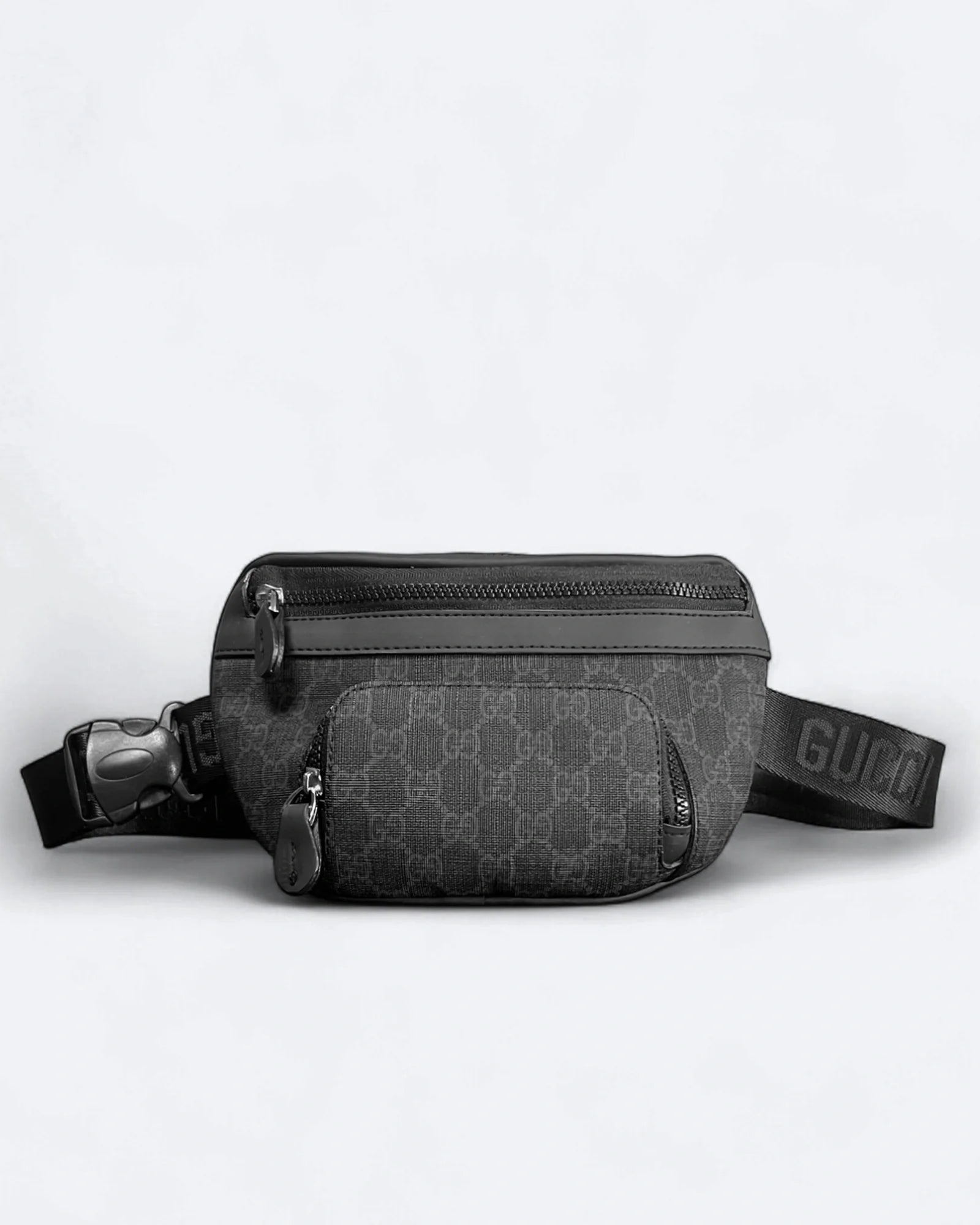 GC - Plátěná crossbody taška GG Canvas - černá