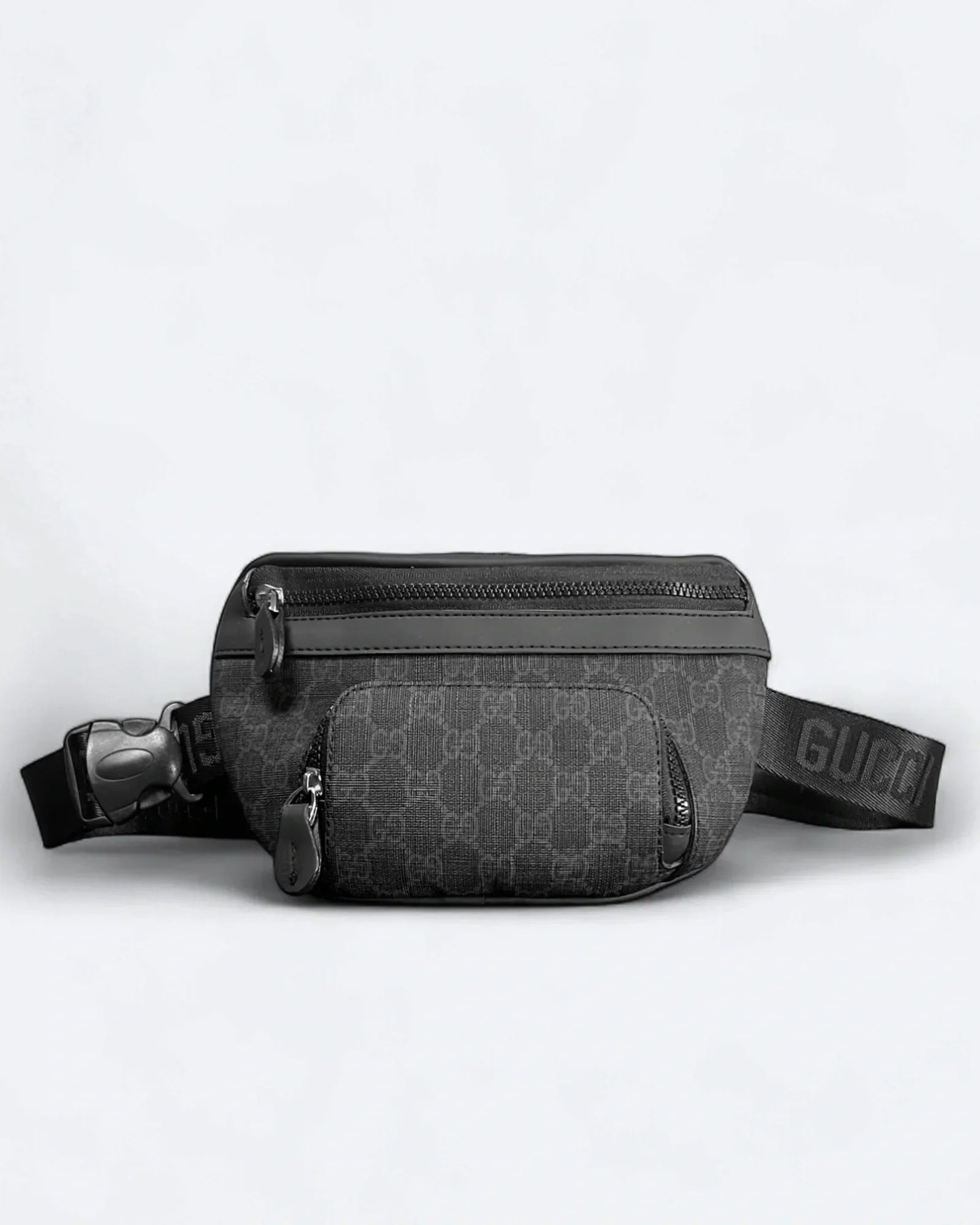 GC - Plátěná crossbody taška GG Canvas - černá