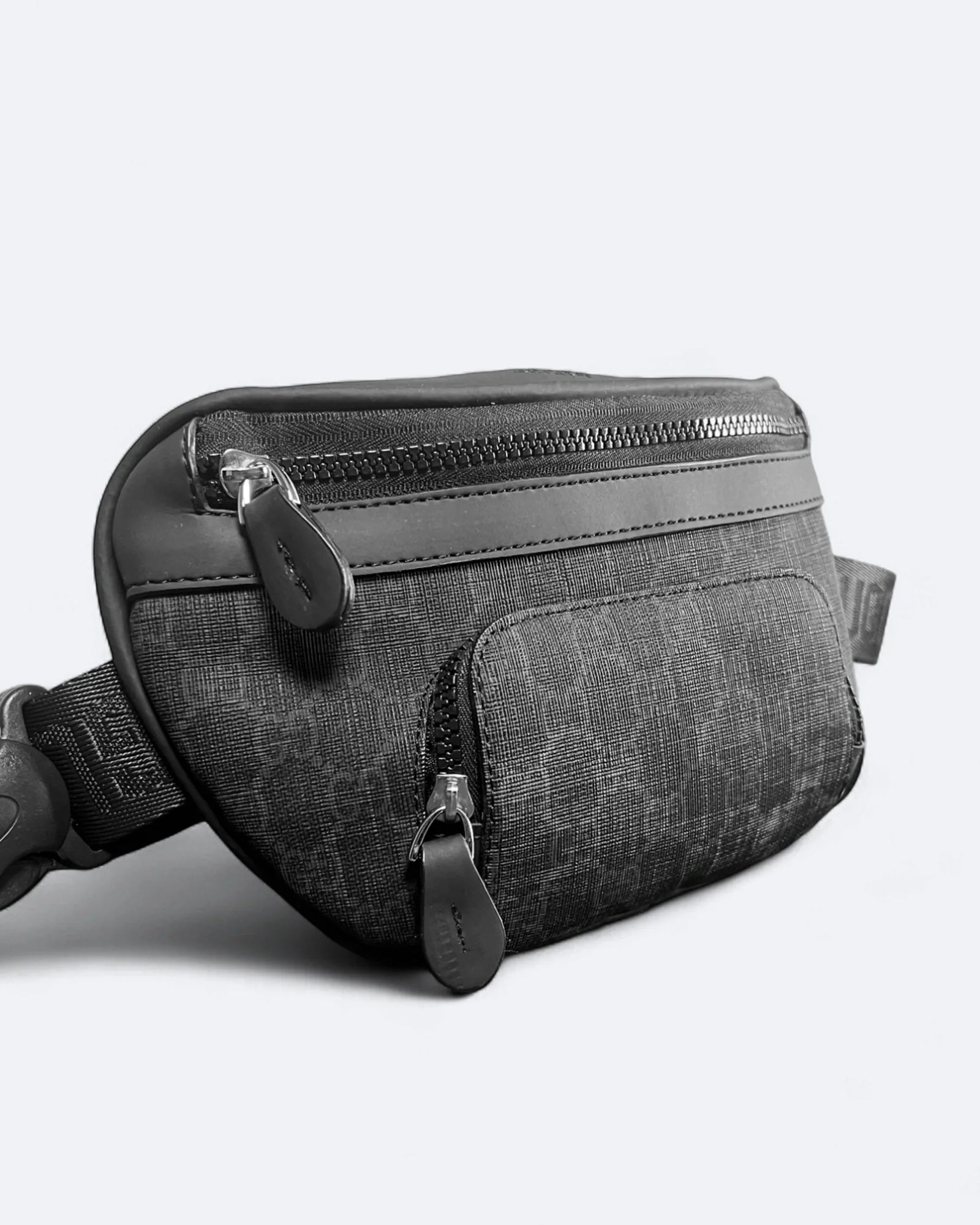 GC - Plátěná crossbody taška GG Canvas - černá