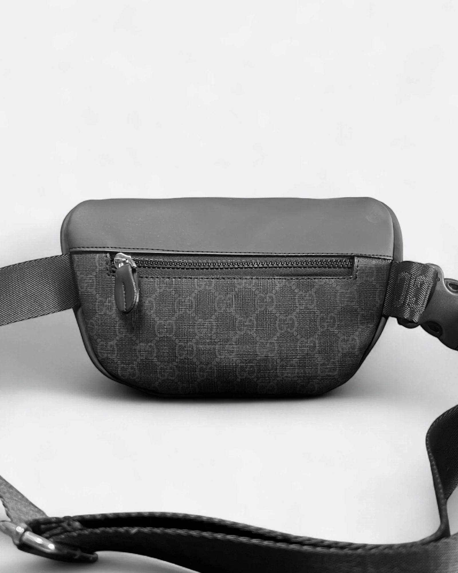 GC - Plátěná crossbody taška GG Canvas - černá