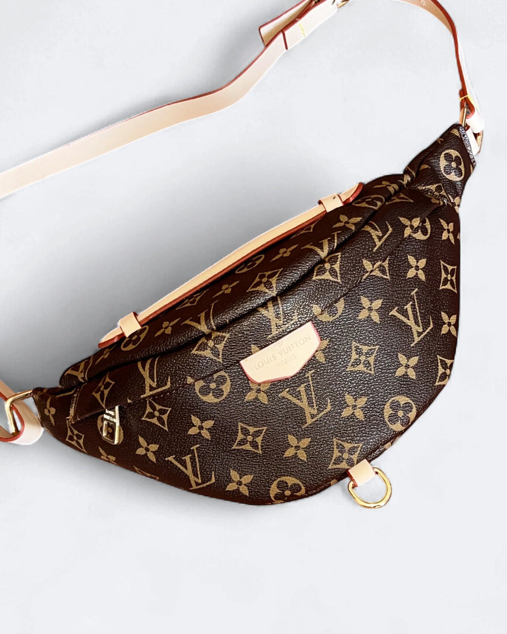 Louis Vuitton - Crossbody kabelka se vzorem LV - Hnědá/Béžová