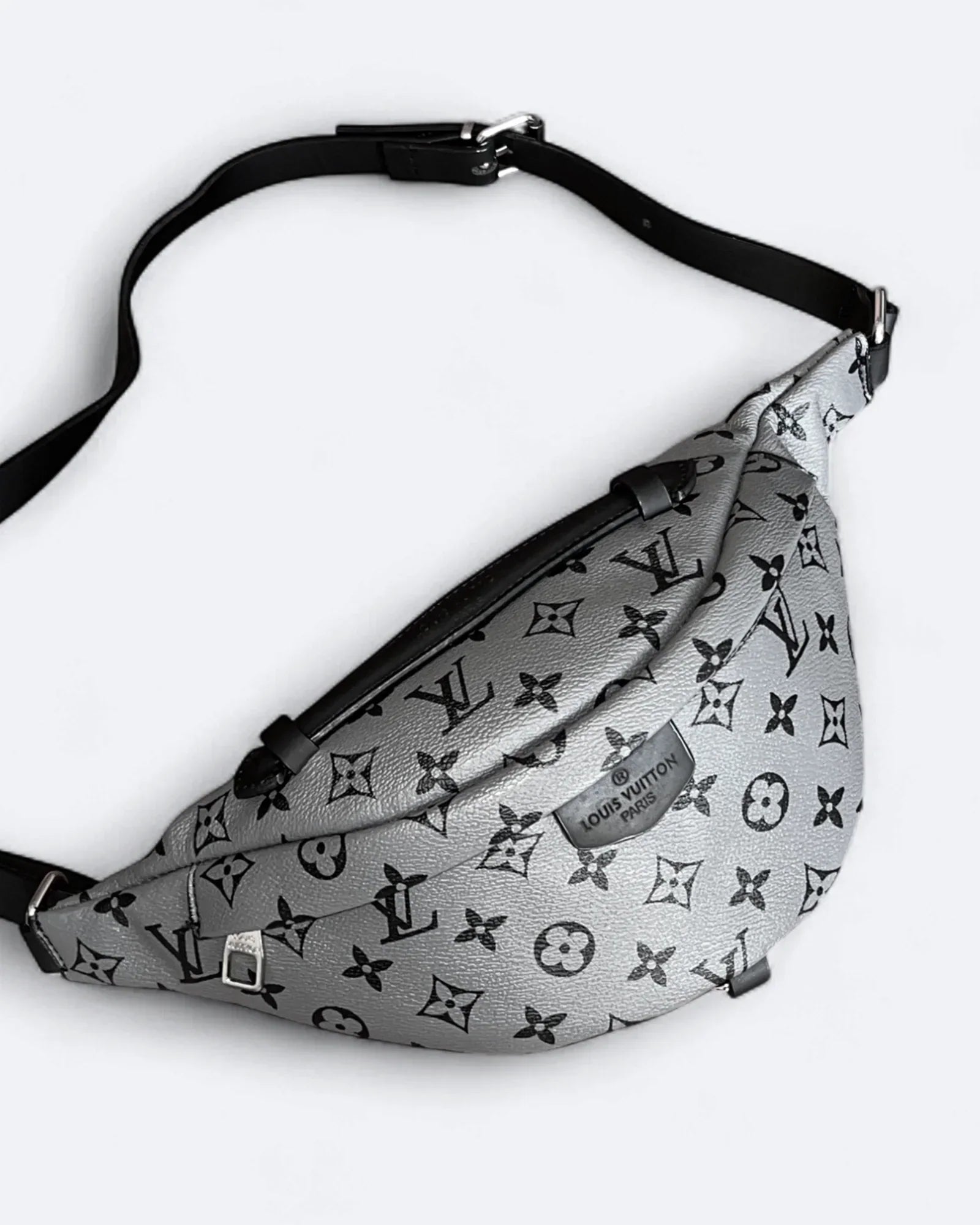 Louis Vuitton - Crossbody kabelka se vzorem LV - šedá/černá