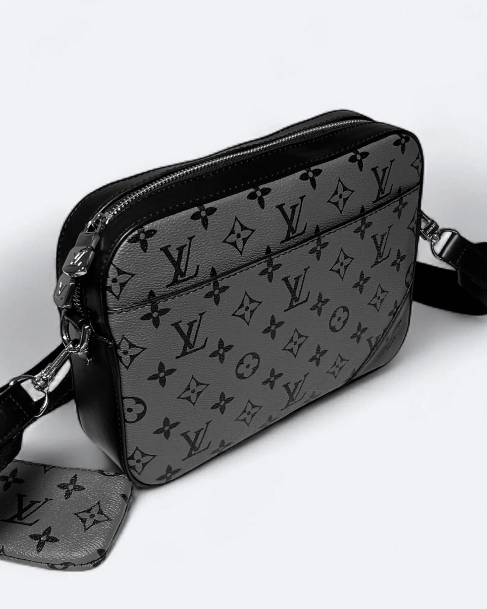 LVTN – Kabelka Pattern Duo Messenger – šedá