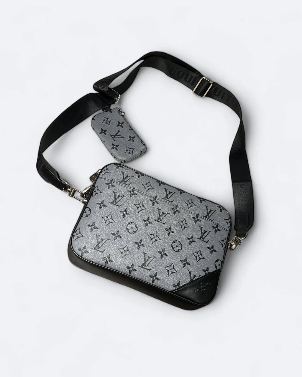 LVTN – Kabelka Pattern Duo Messenger – šedá