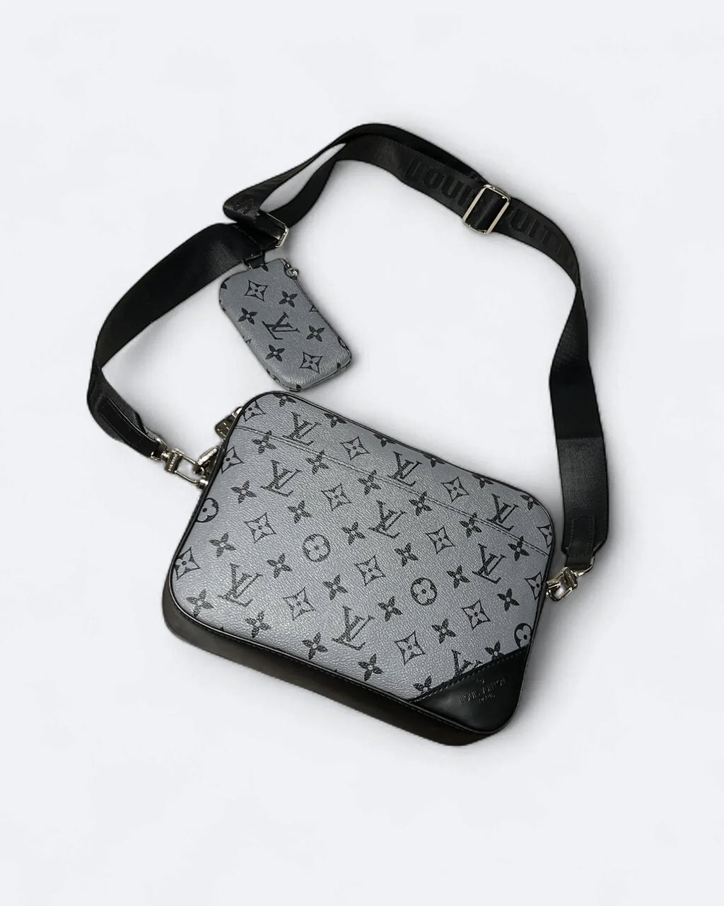 LVTN – Kabelka Pattern Duo Messenger – šedá