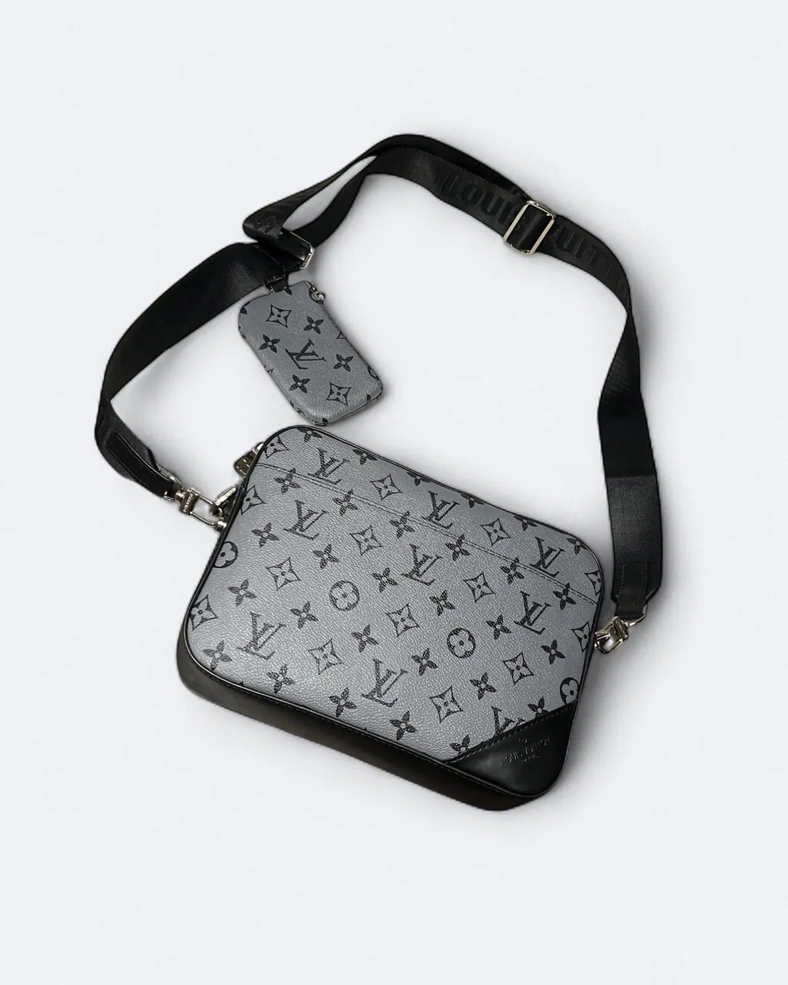 LVTN – Kabelka Pattern Duo Messenger – šedá