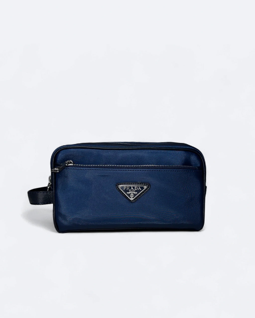 Prada – Pouzdrová kabelka s logem – modrá