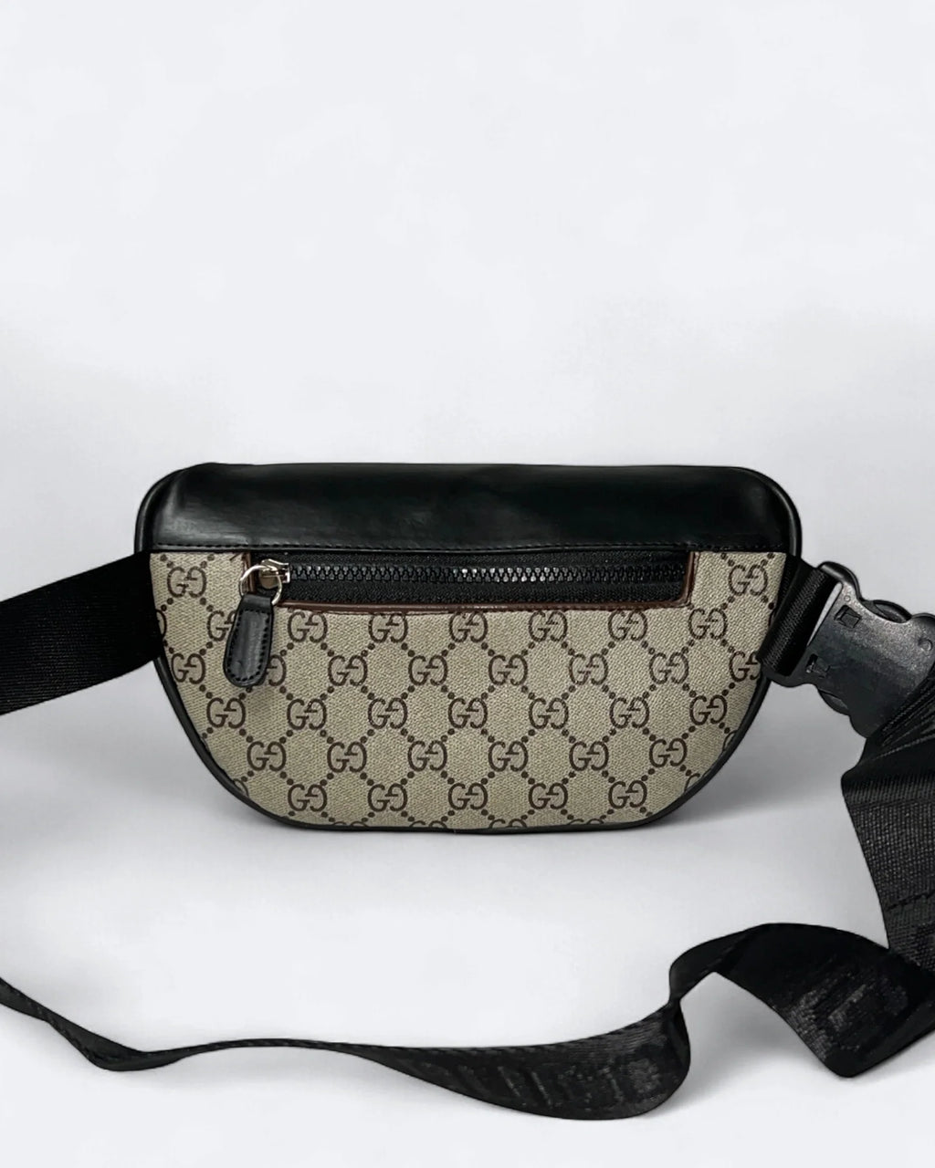 GC - Plátěná crossbody taška GG – béžová/černá