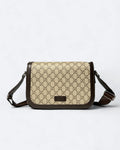 GC – Messenger bag GG Canvas – béžová/hnědá