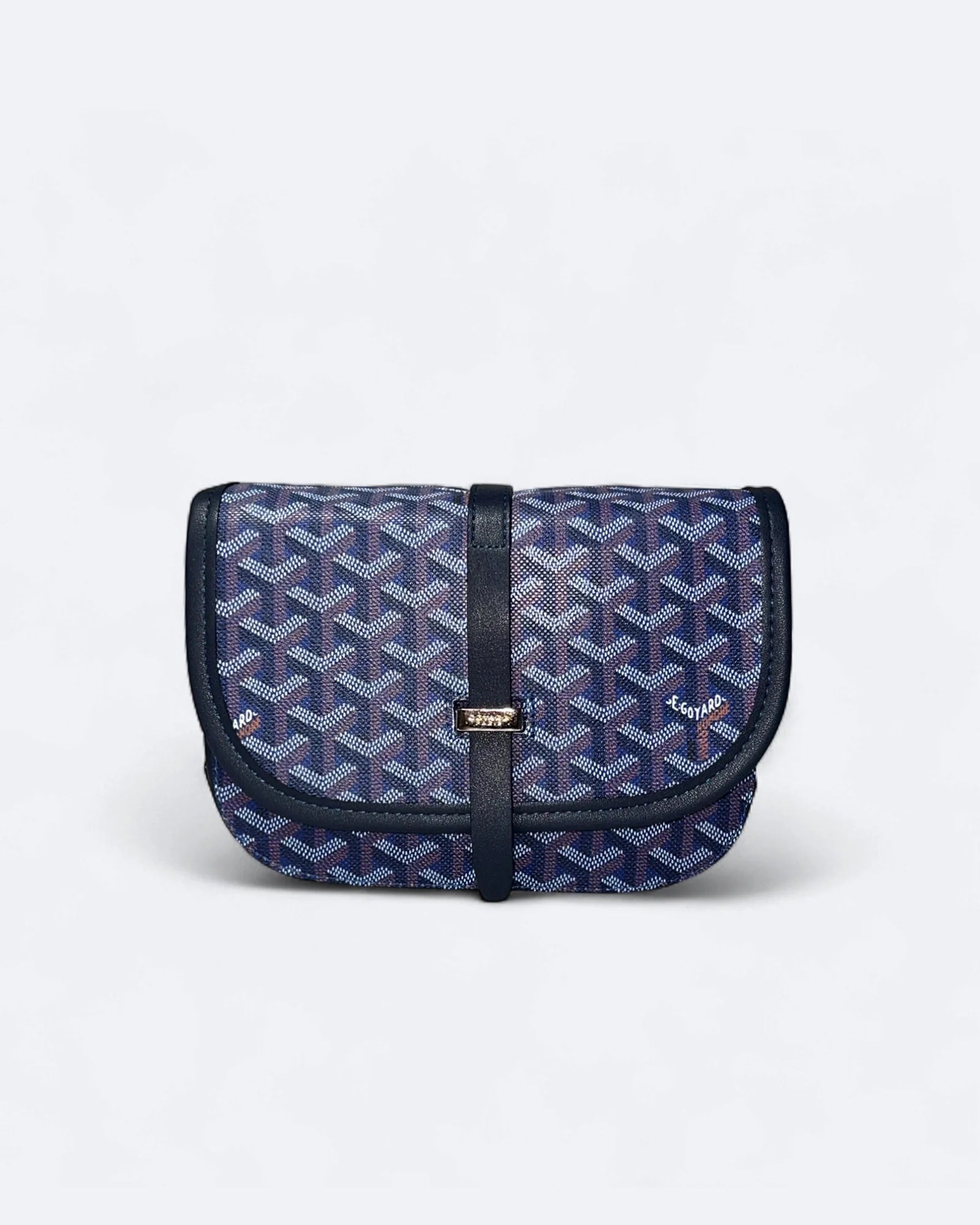 Goyard – kabelka Belvedere PM – tmavě modrá
