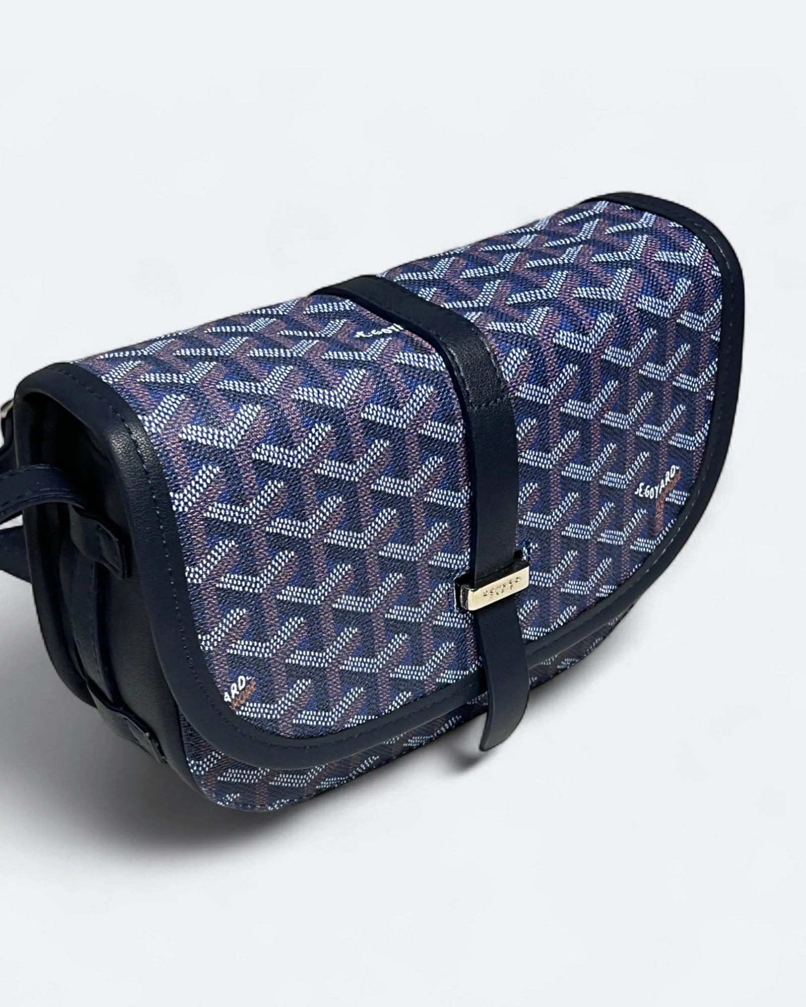 Goyard – kabelka Belvedere PM – tmavě modrá