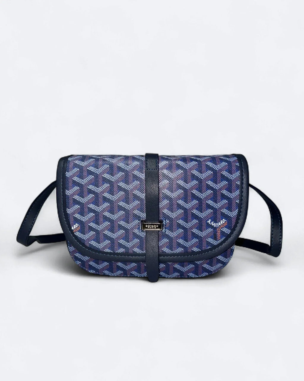 Goyard – kabelka Belvedere PM – tmavě modrá