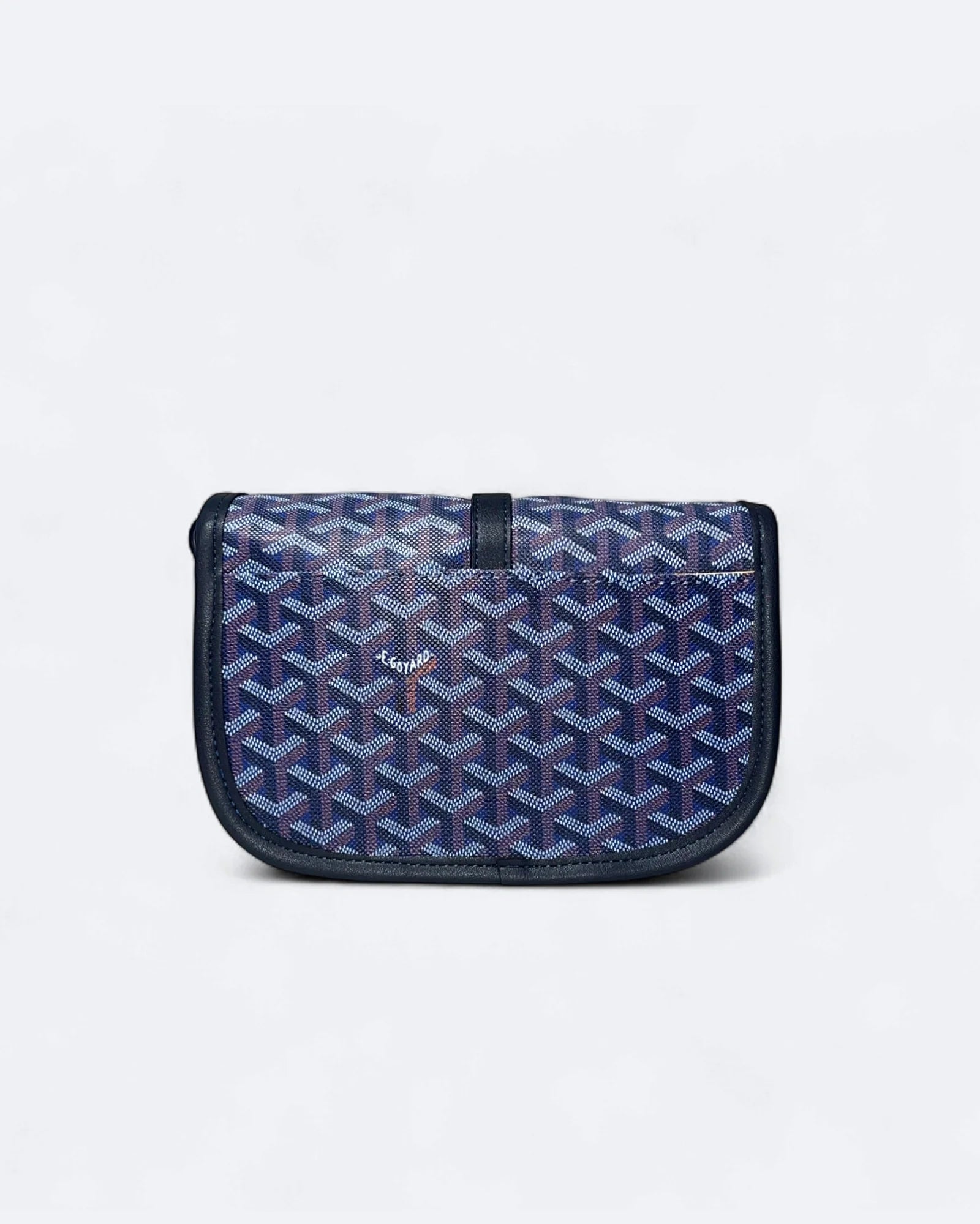 Goyard – kabelka Belvedere PM – tmavě modrá