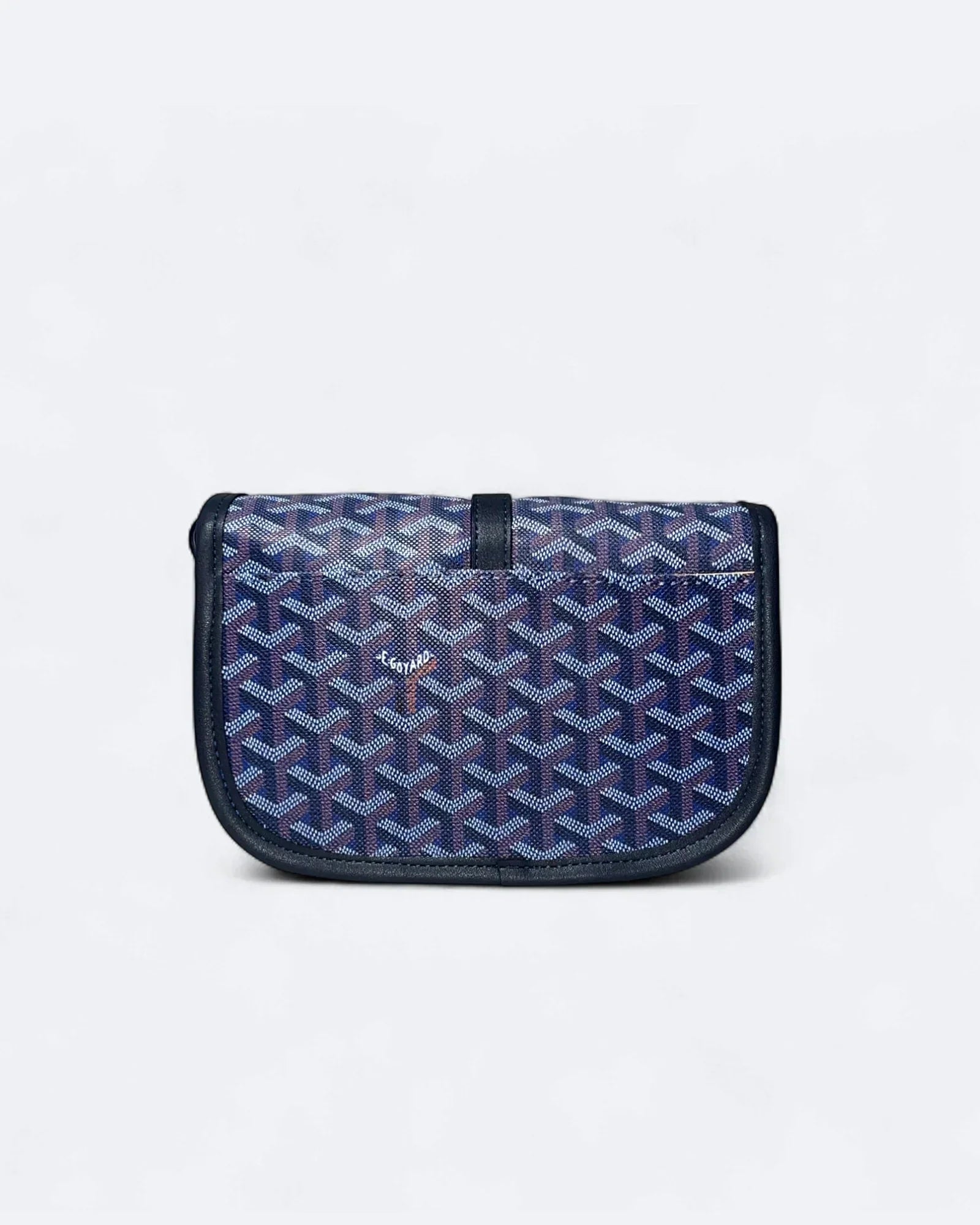 Goyard – kabelka Belvedere PM – tmavě modrá