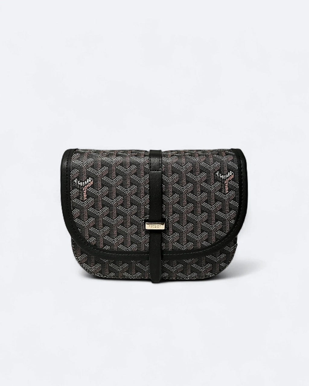 Goyard - kabelka Belvedere PM - tmavě hnědá