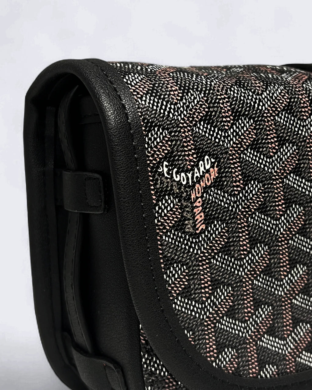 Goyard - kabelka Belvedere PM - tmavě hnědá