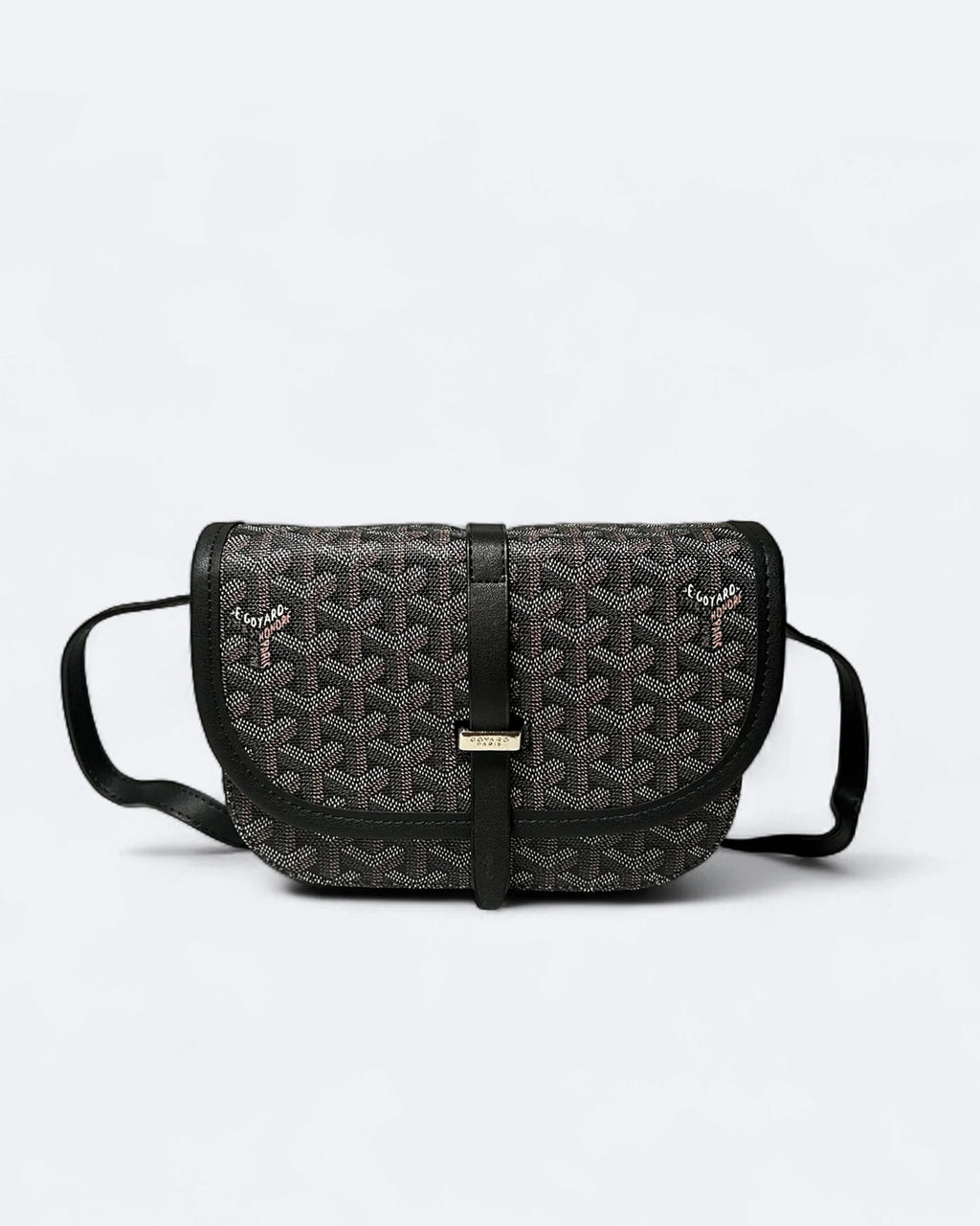 Goyard - kabelka Belvedere PM - tmavě hnědá