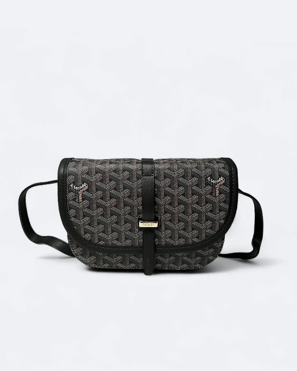 Goyard - kabelka Belvedere PM - tmavě hnědá