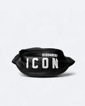 Dsquared2 – Kožená crossbody kabelka ICON – černá