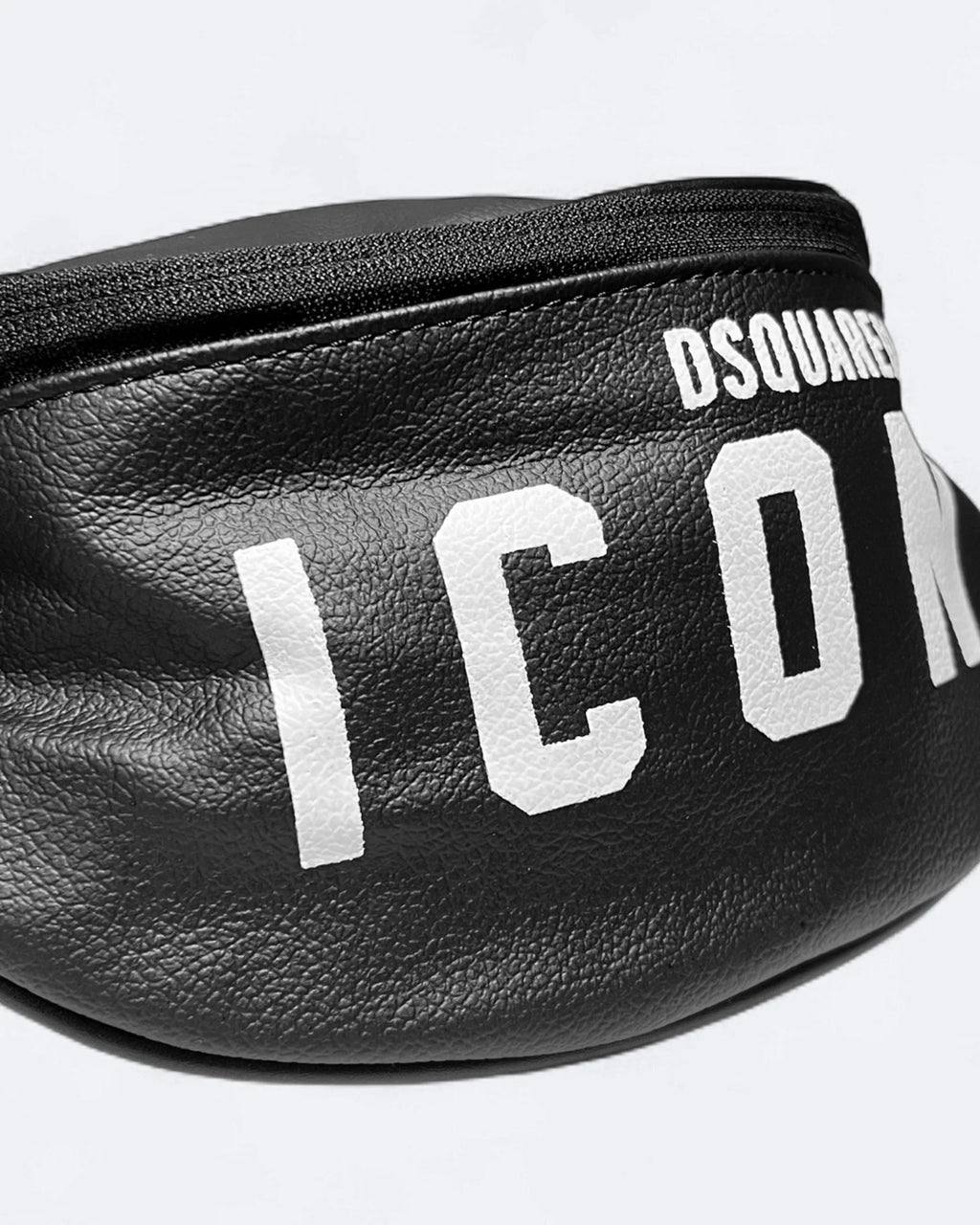 Dsquared2 – Kožená crossbody kabelka ICON – černá