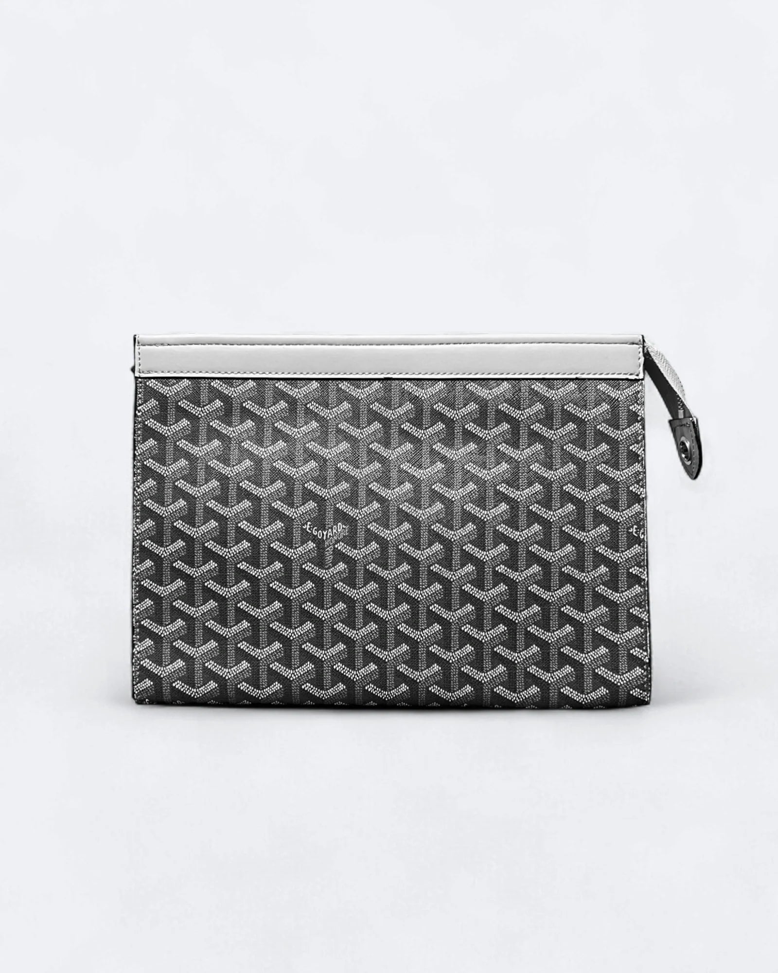 Goyard Pattern Clutch - Šedá