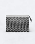Goyard Pattern Clutch - Šedá