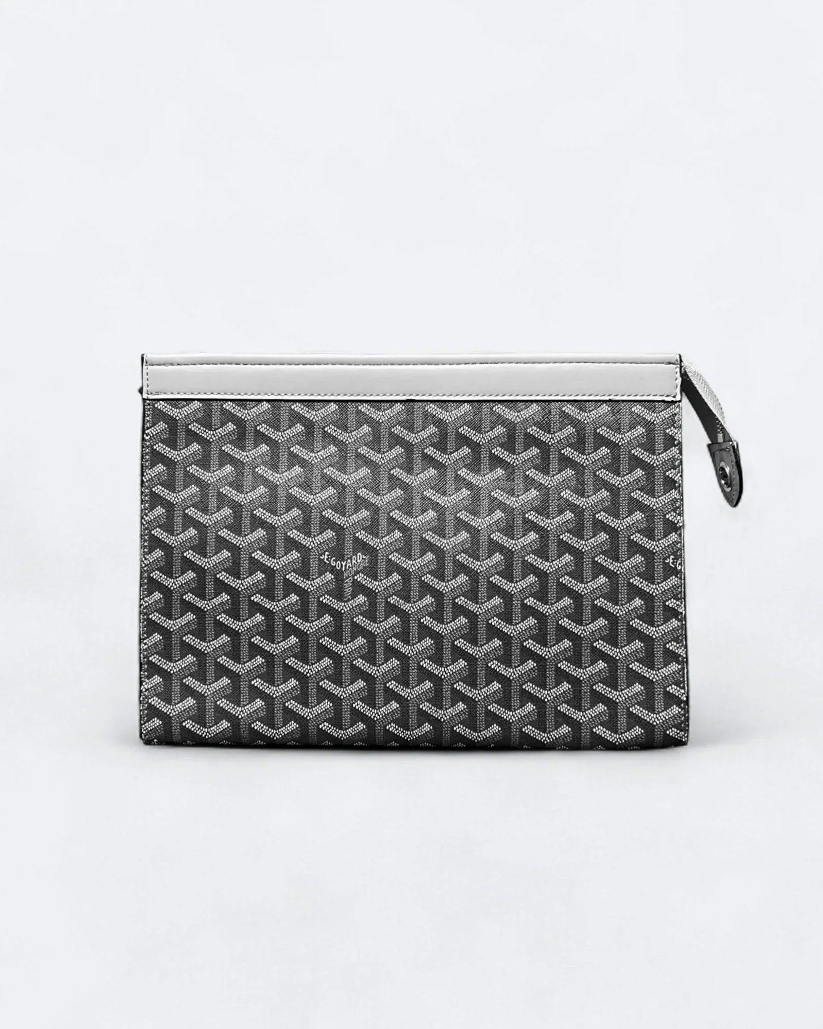 Goyard Pattern Clutch - Šedá