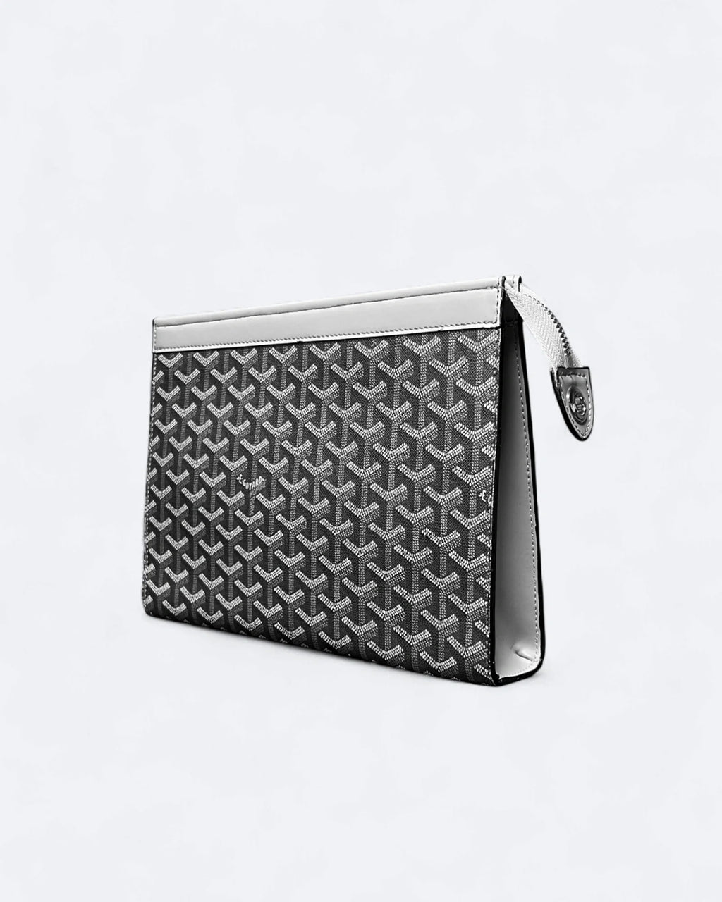 Goyard Pattern Clutch - Šedá