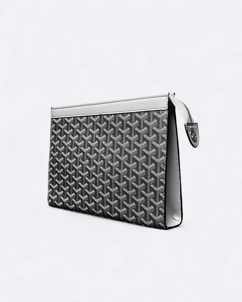 Goyard Pattern Clutch - Šedá