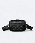LVTN – Crossbody kabelka Alpha z embosované kůže – černá