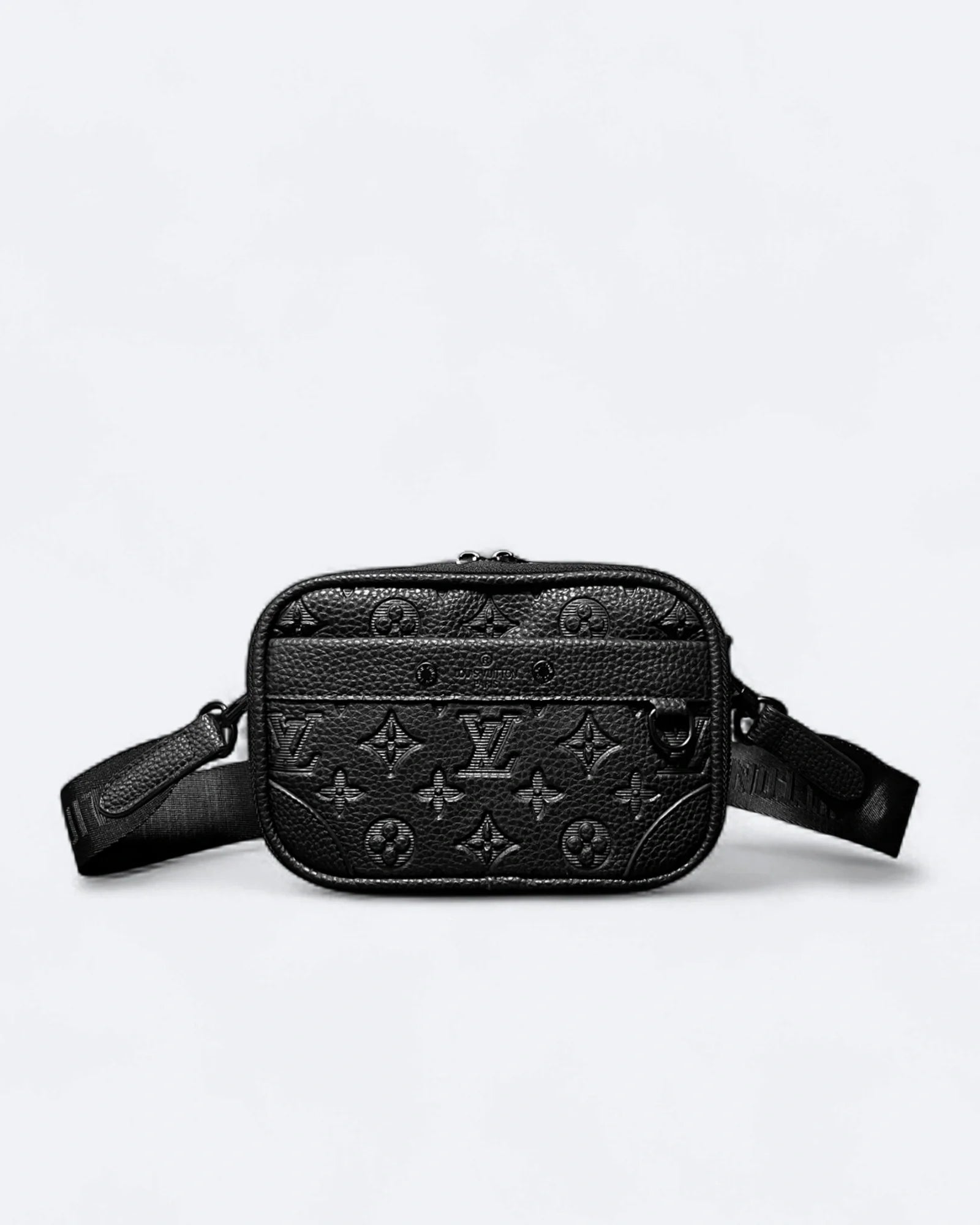 LVTN – Crossbody kabelka Alpha z embosované kůže – černá