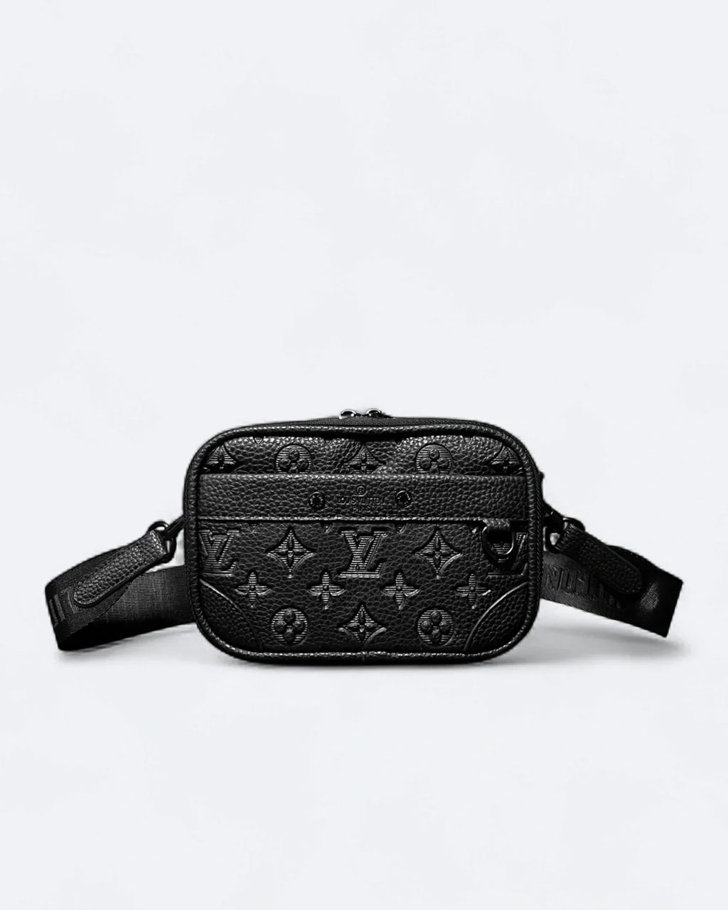 LVTN – Crossbody kabelka Alpha z embosované kůže – černá