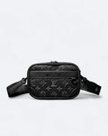 LVTN – Crossbody kabelka Alpha z embosované kůže – černá