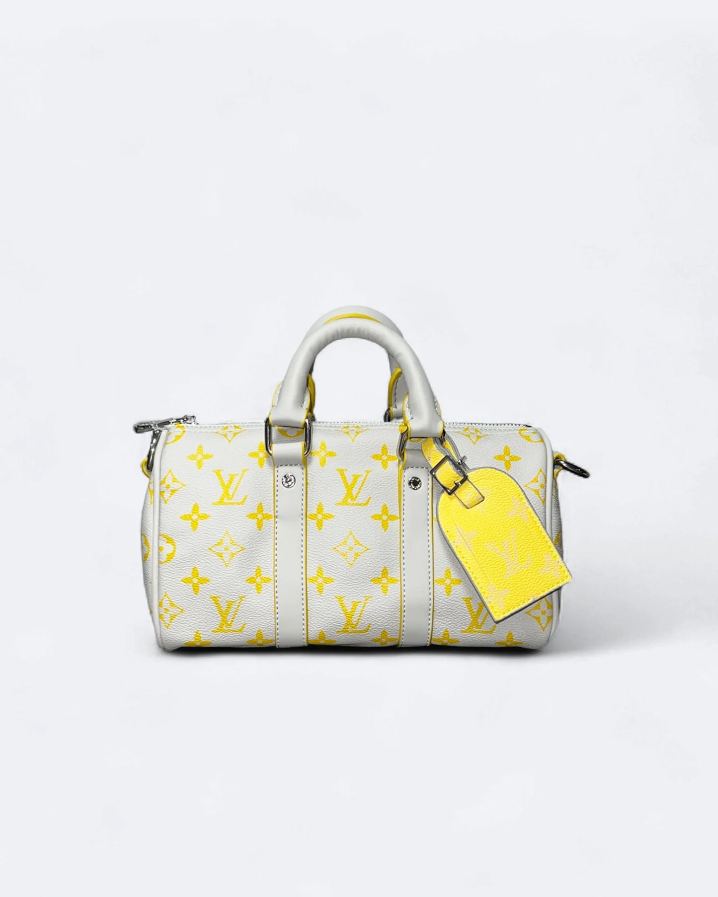 LVTN - Small Duffle Handbag - White/Yellow