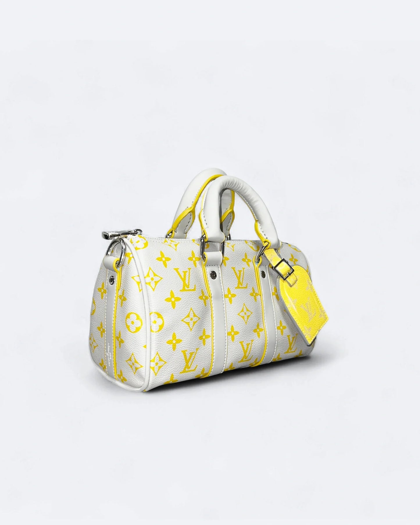 LVTN - Small Duffle Handbag - White/Yellow