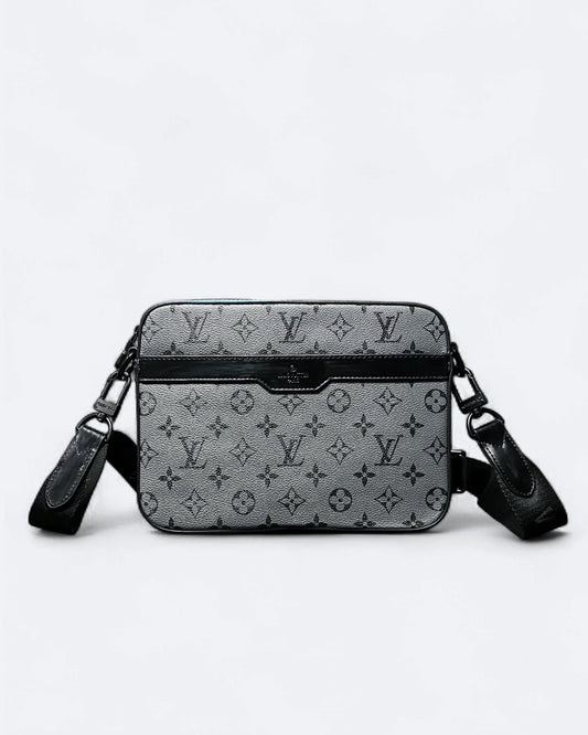LVTN - Monogram Pattern Trio Set Bags - Gray/Blue
