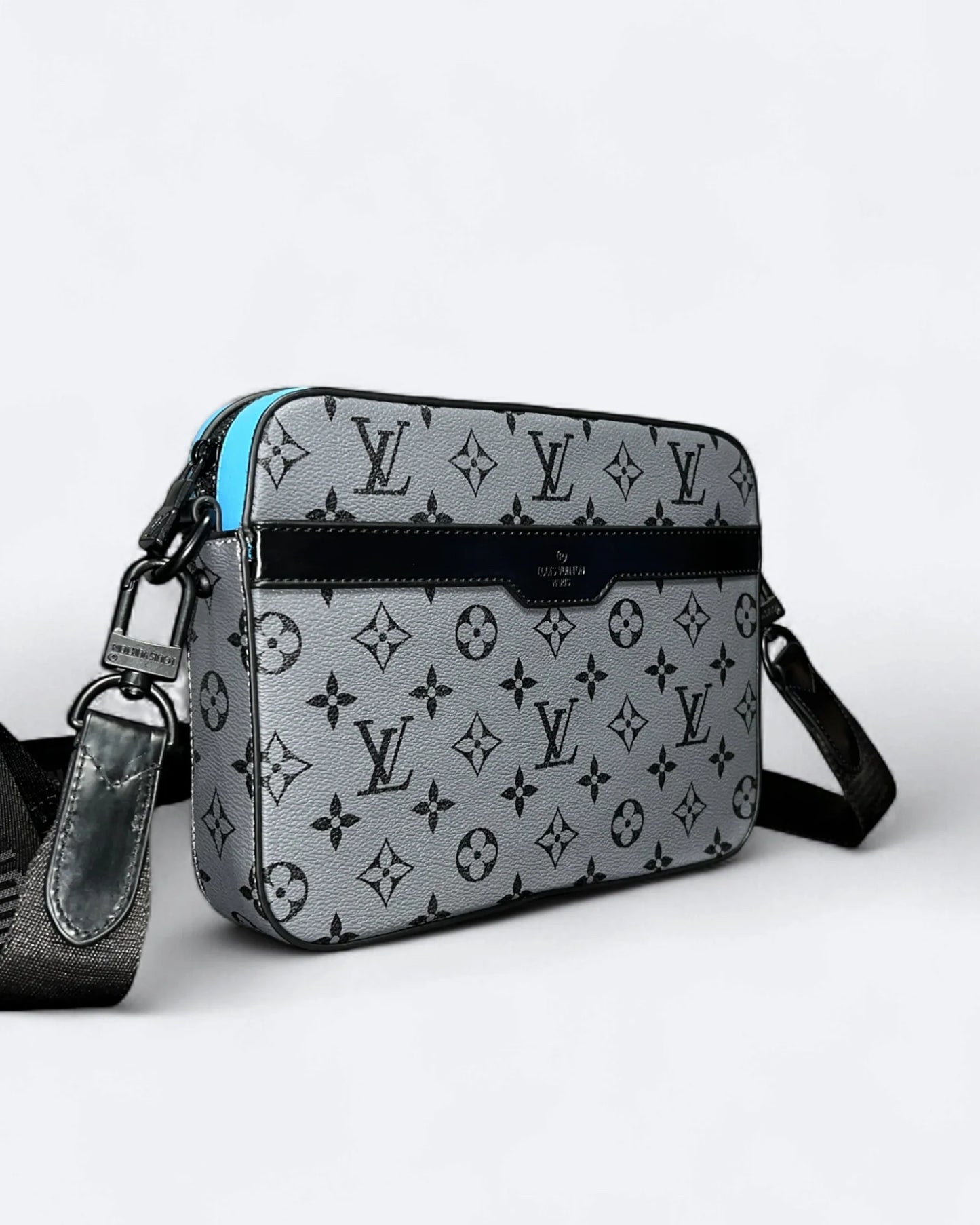 LVTN - Monogram Pattern Trio Set Bags - Gray/Blue