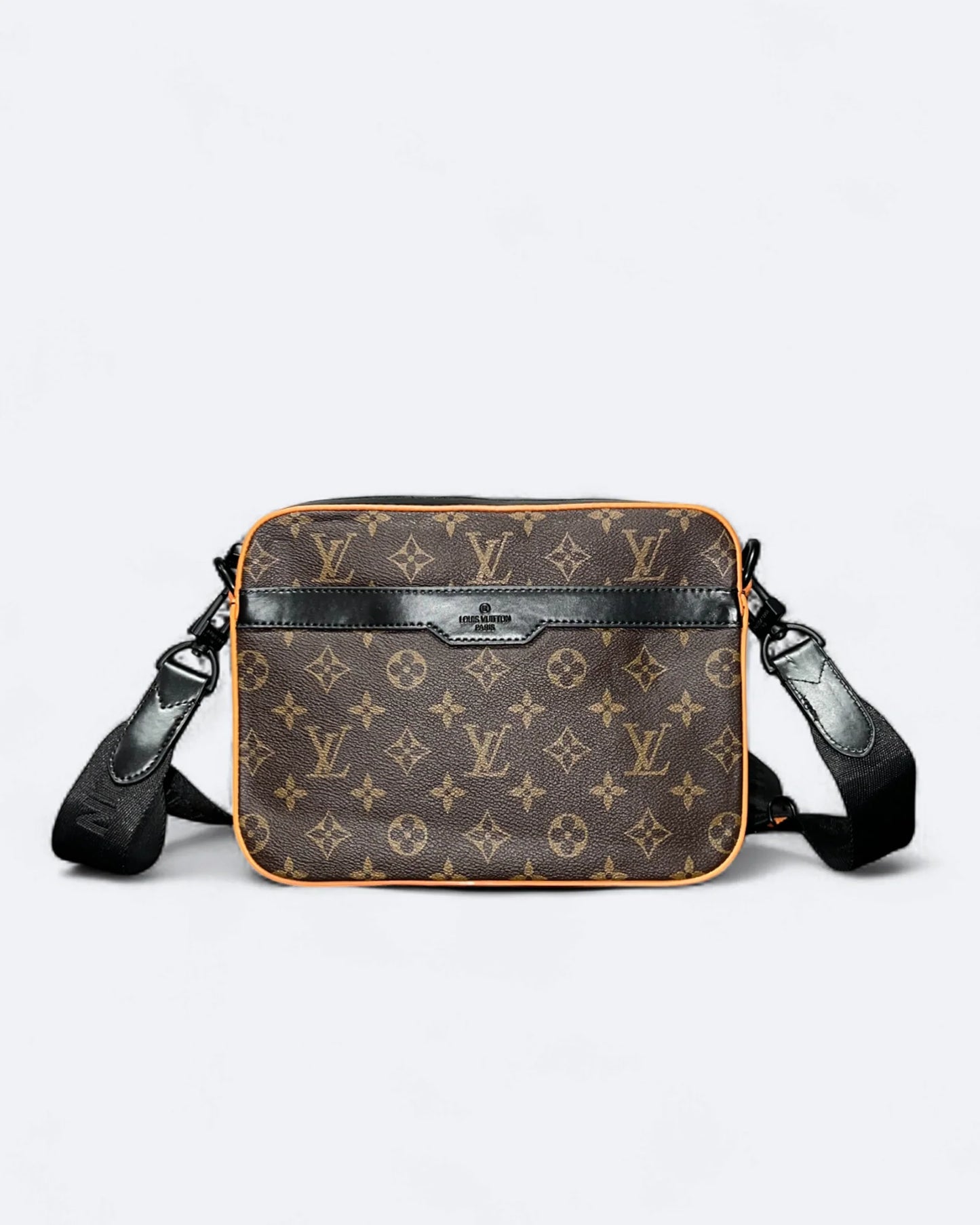 LVTN - Monogram Pattern Trio Set Bags - Brown/Orange