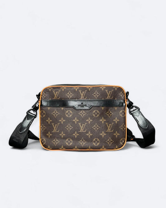 LVTN - Monogram Pattern Trio Set Bags - Brown/Orange