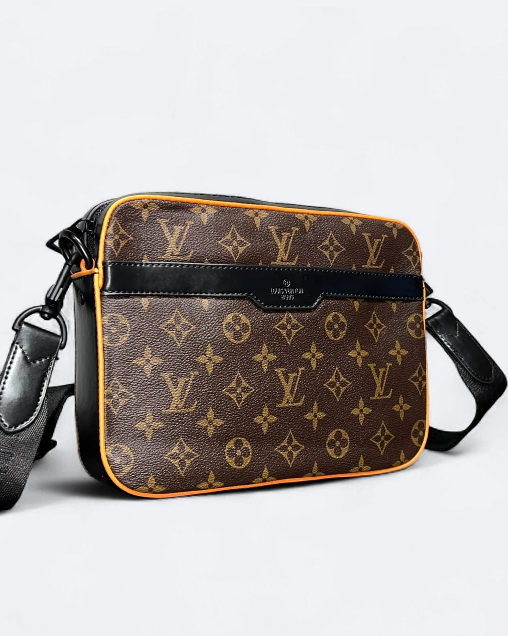 LVTN – Sada tří tašek s monogramem – hnědá/oranžová